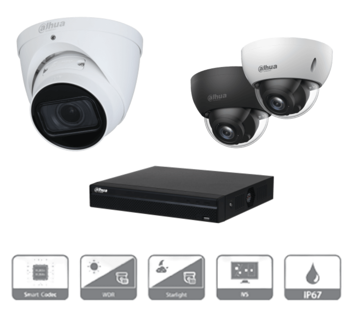 Dahua Lite series cameras and network video recorder
